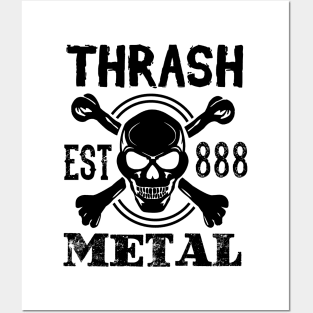 Thrash est 888 metal Posters and Art